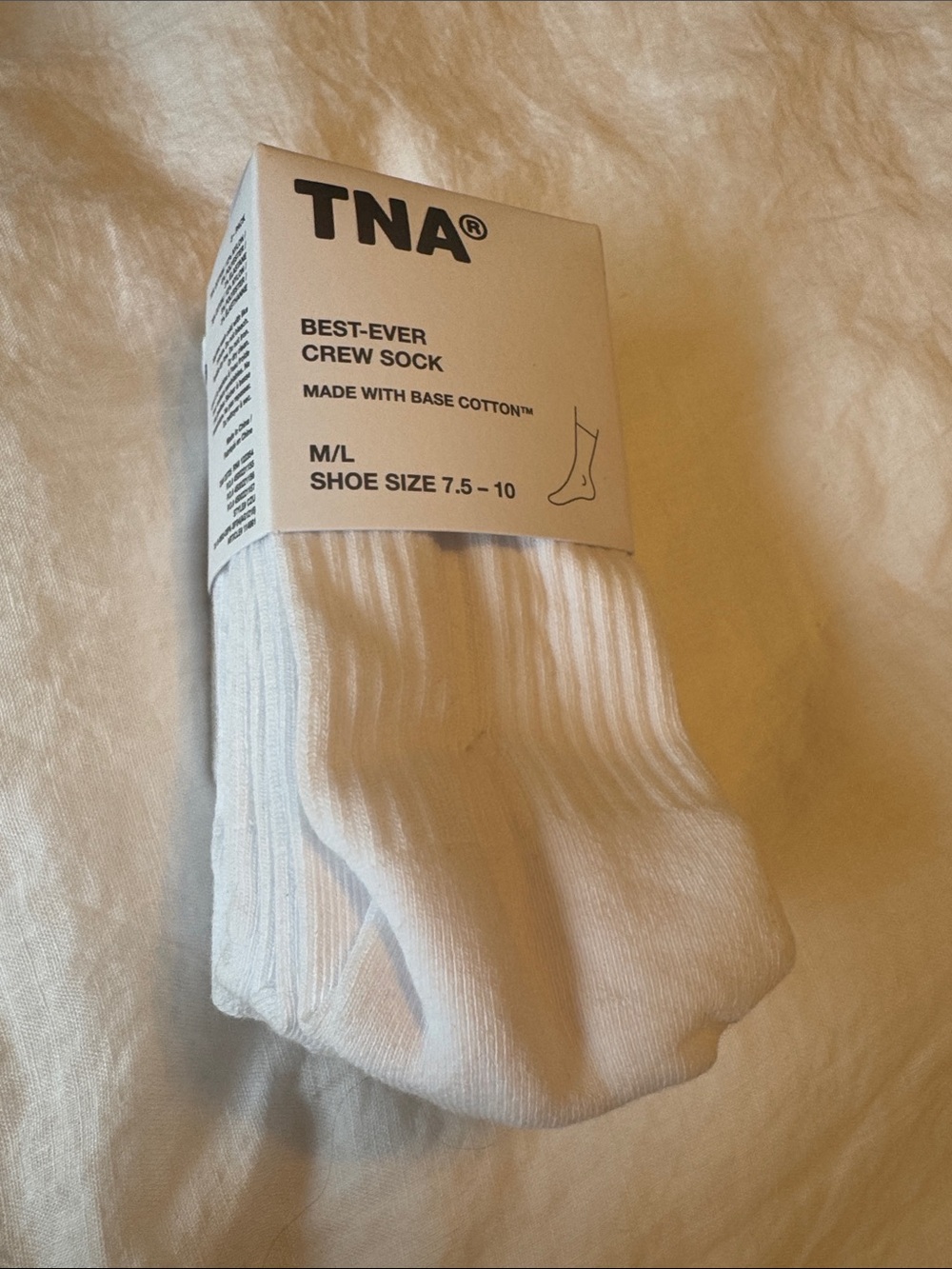 TNA White Crew Athletic Socks - Pack